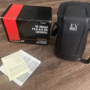 Sigma 15-30mm lens